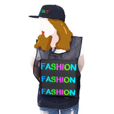 Leadleds 5VDC Bicycle LED Vest Flashing Walking Advertising Promotion Delivery Box LED Screen Multicolor Phone Control